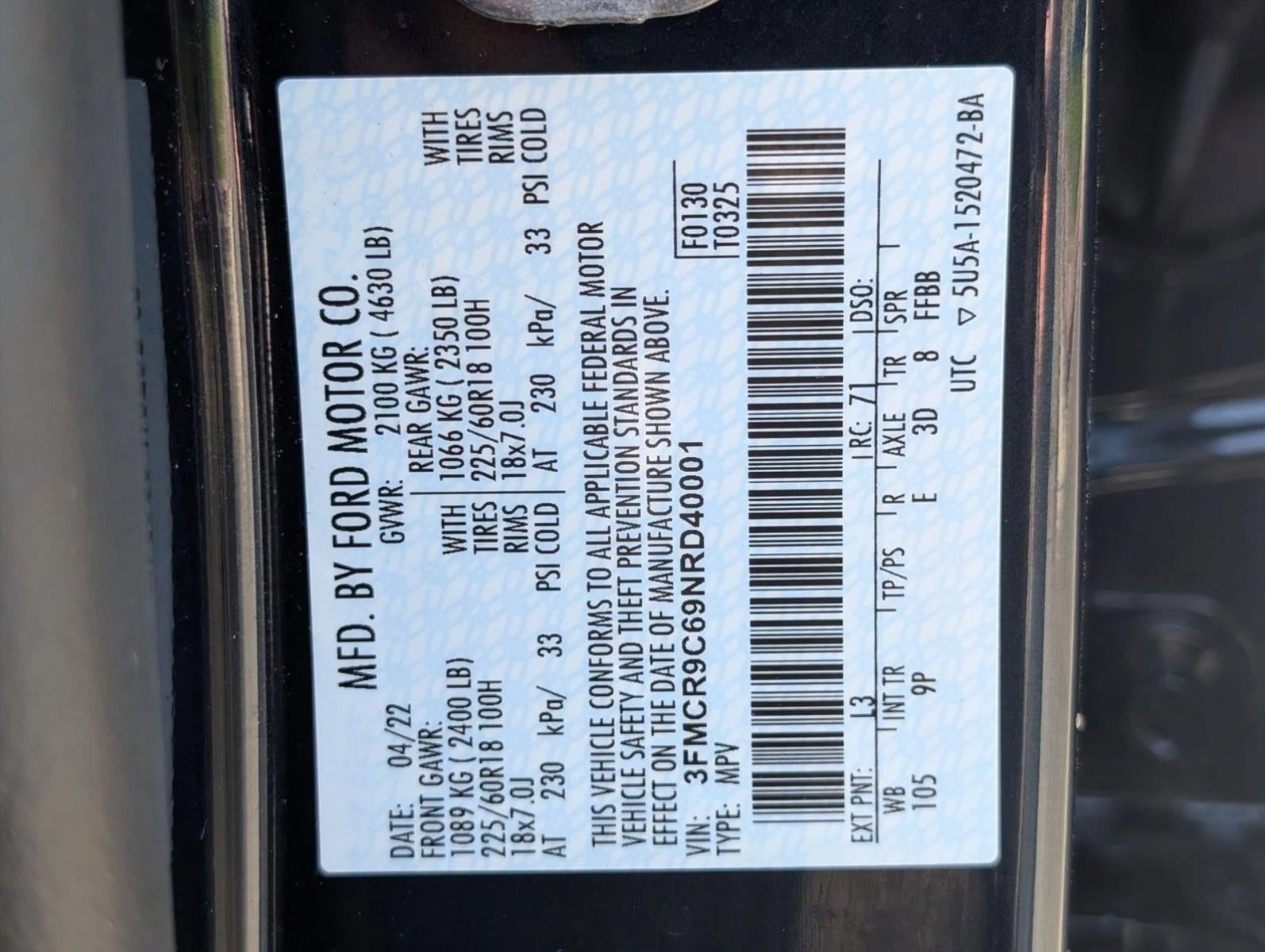 2022 Ford Bronco Sport Outer Banks 4x4