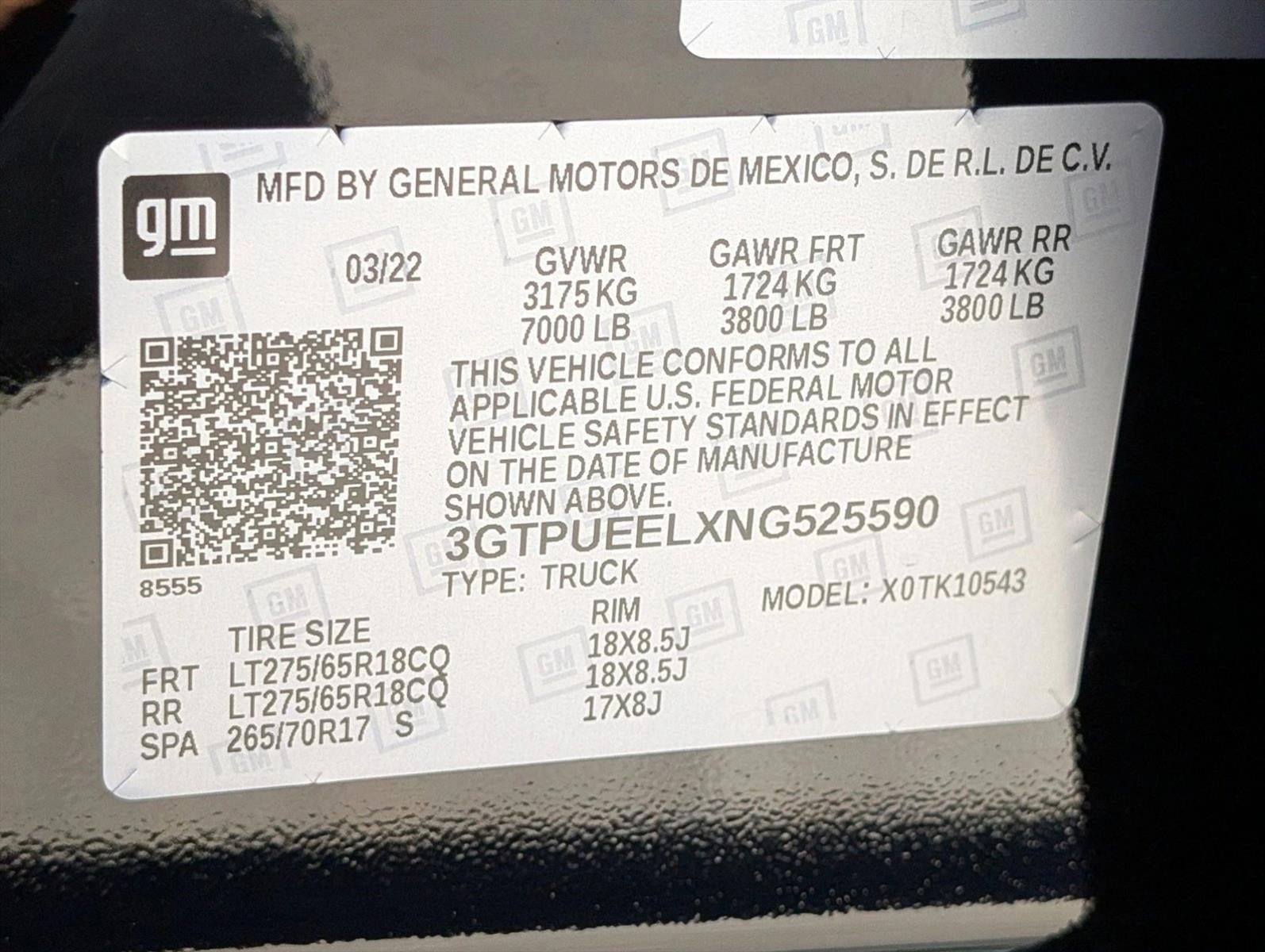 2022 GMC Sierra 1500 Crew Cab Short Box 4-Wheel Drive AT4