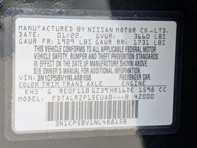 2022 Nissan Kicks S FWD