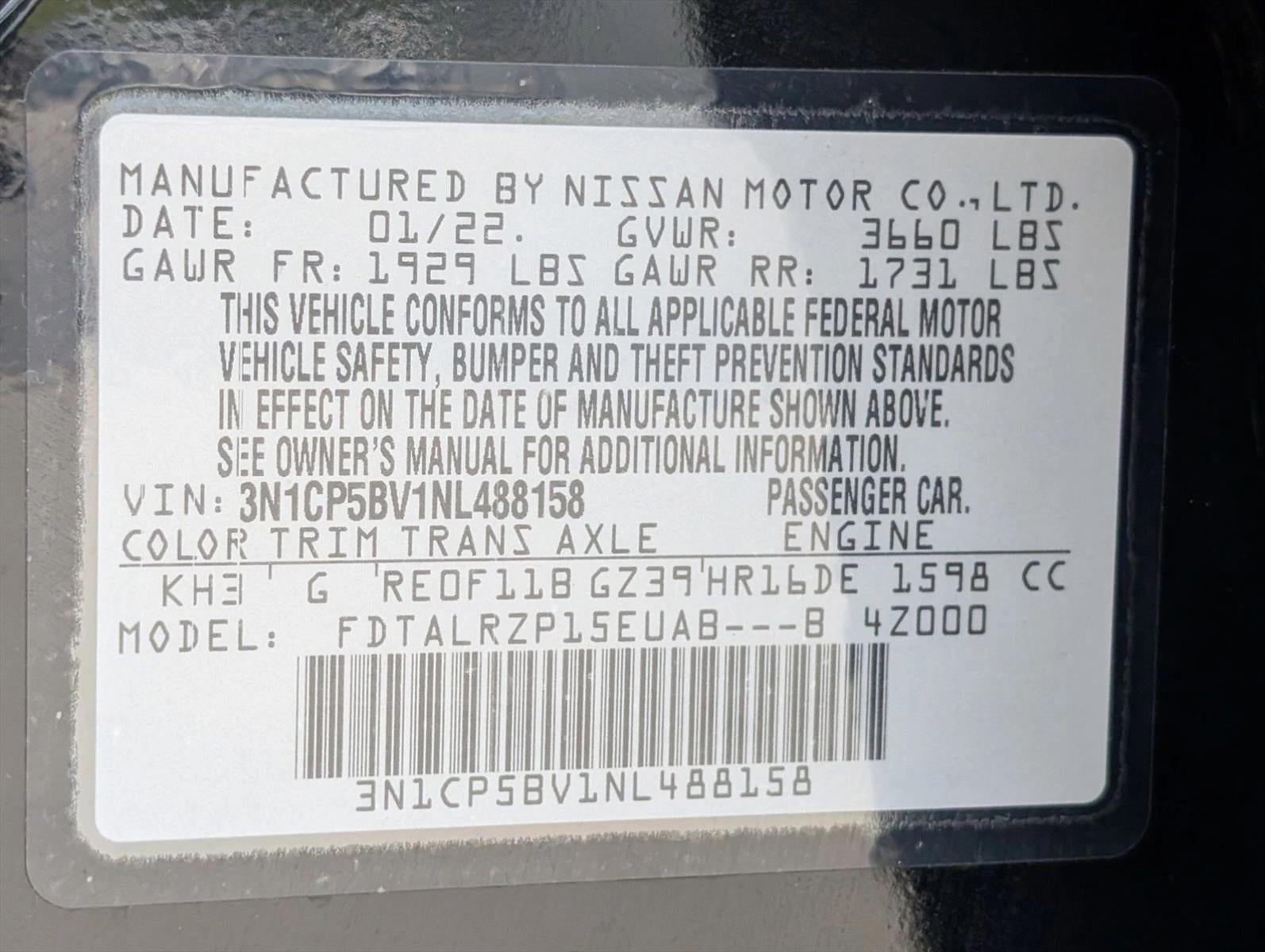 2022 Nissan Kicks S FWD