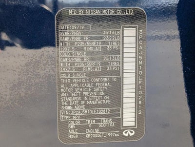 2020 INFINITI QX50 LUXE FWD