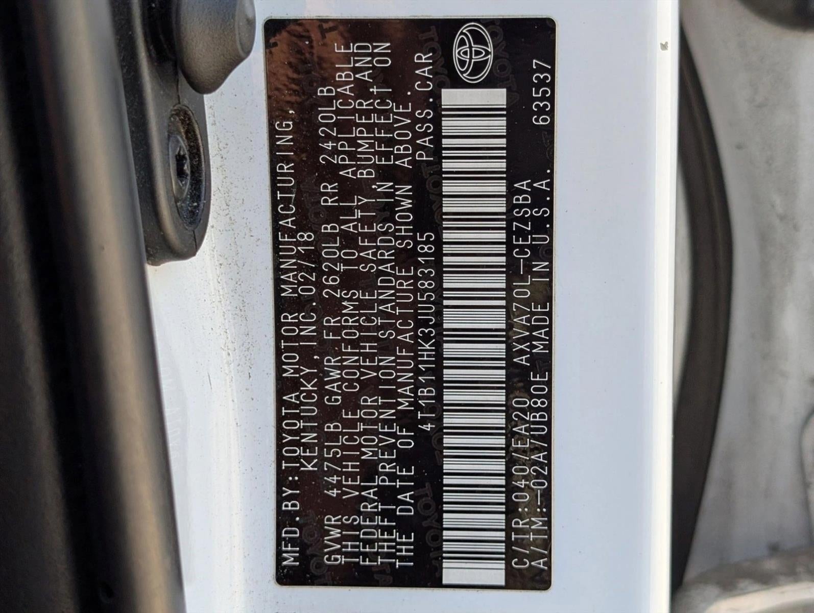 2018 Toyota Camry SE Auto (SE)
