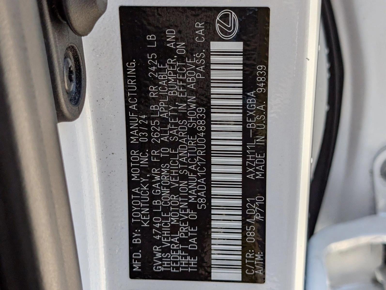 2024 Lexus ES 300h FWD