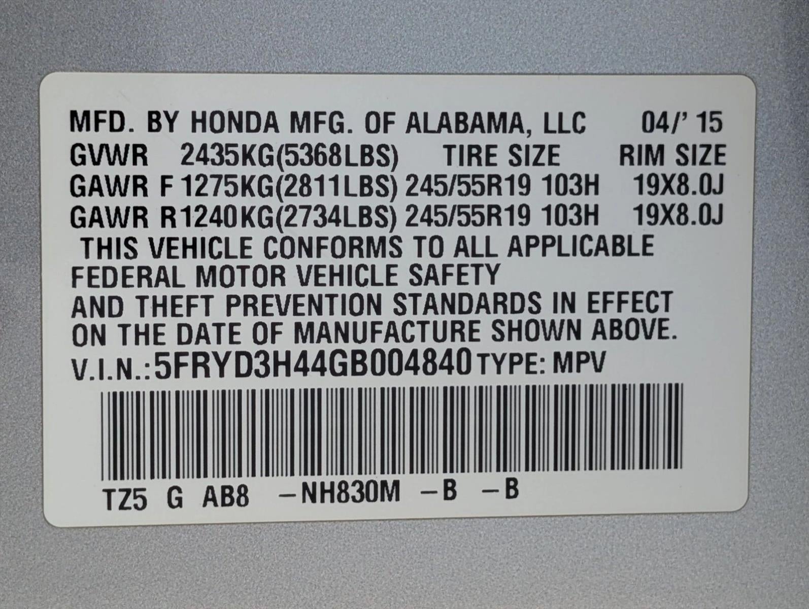 2016 Acura MDX FWD with Technology Package