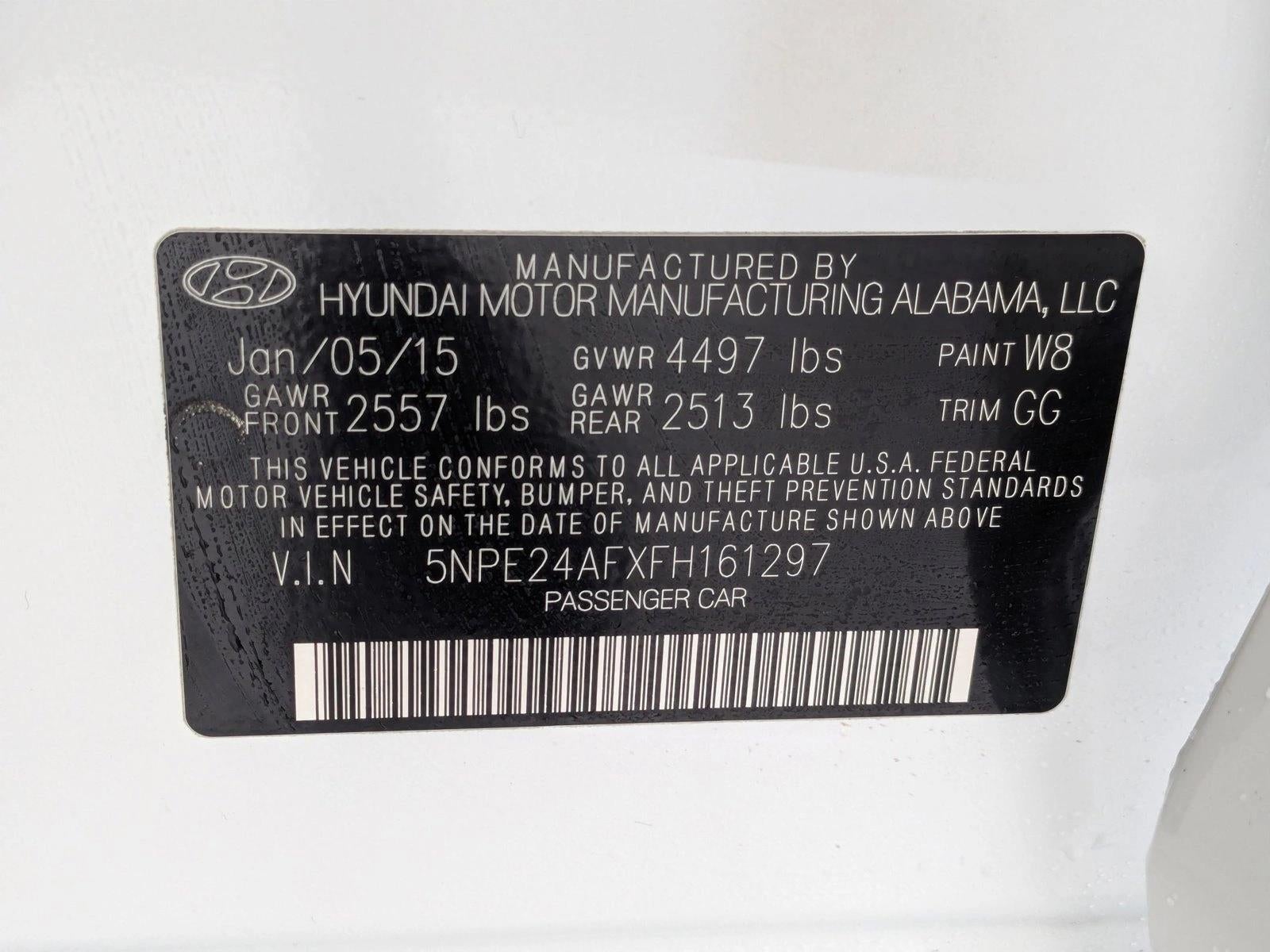 2015 Hyundai SONATA 4dr Sdn 2.4L SE PZEV