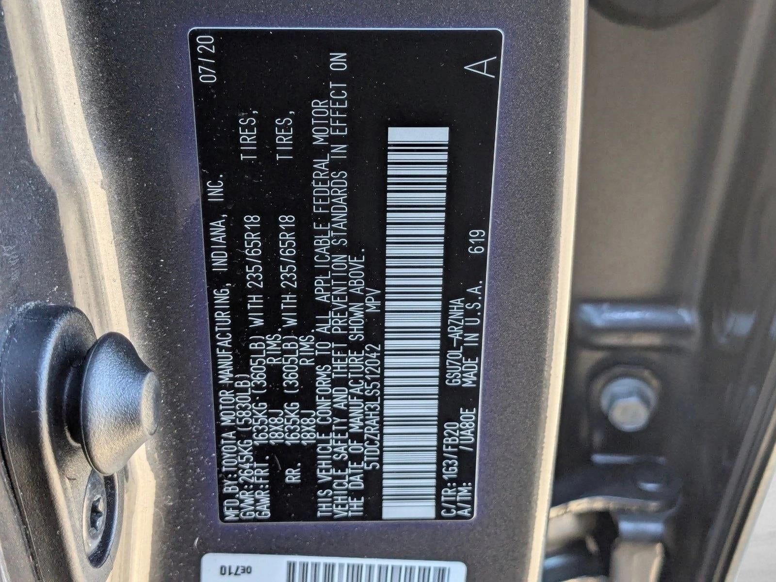 2020 Toyota Highlander L FWD (Natl)