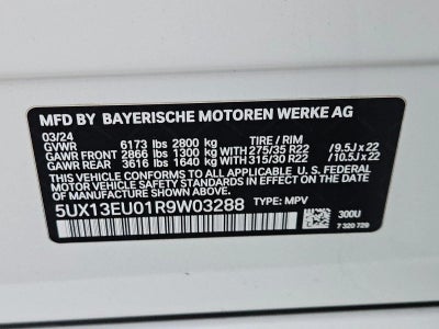 2024 BMW X5 sDrive40i Sports Activity Vehicle
