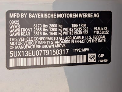 2026 BMW X5 sDrive40i Sports Activity Vehicle