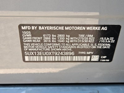 2026 BMW X5 sDrive40i Sports Activity Vehicle