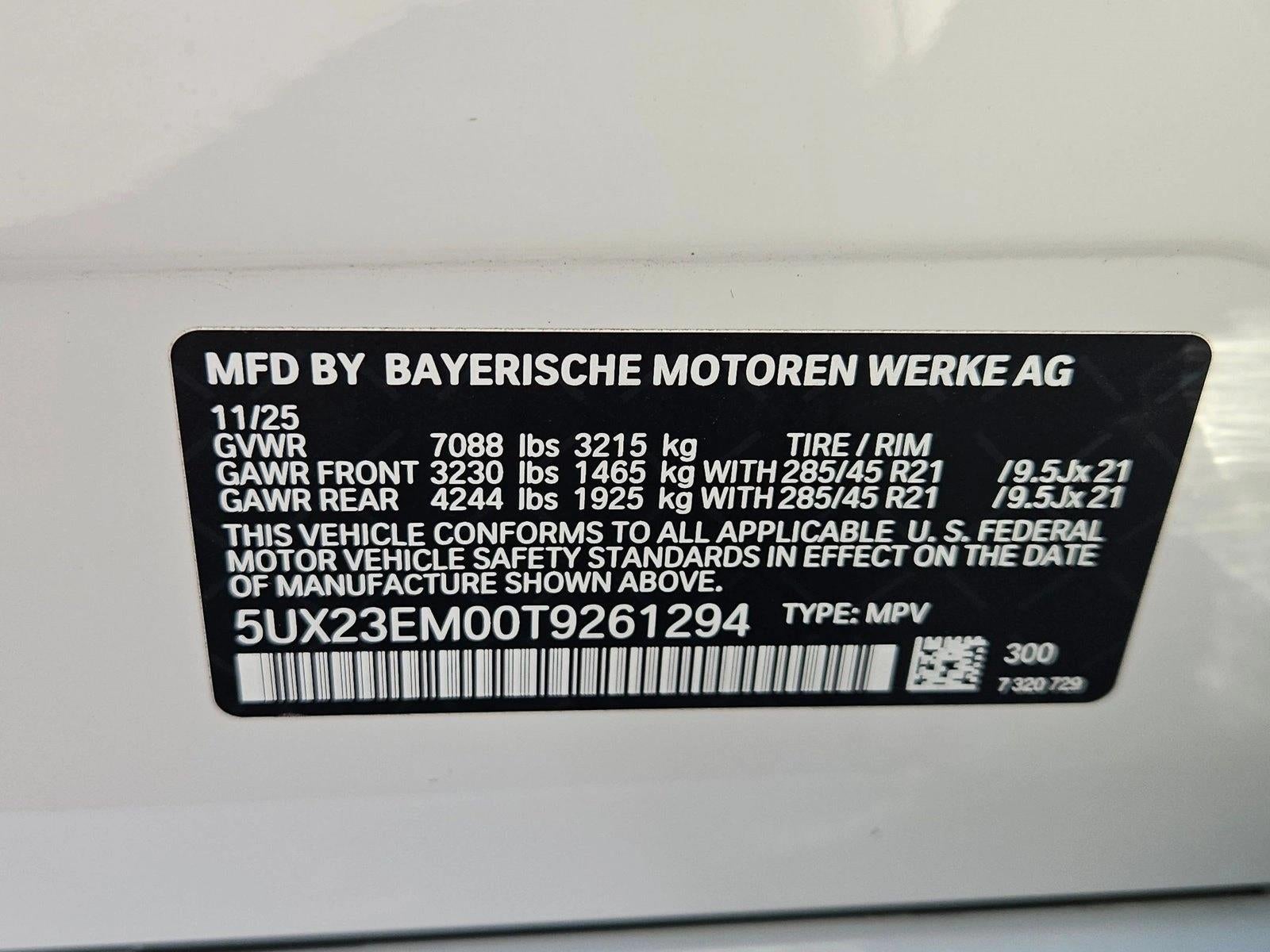 2026 BMW X7 xDrive40i Sports Activity Vehicle