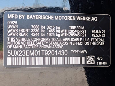 2026 BMW X7 xDrive40i Sports Activity Vehicle