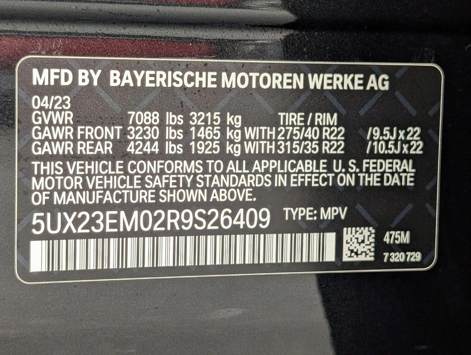 2024 BMW X7 xDrive40i Sports Activity Vehicle