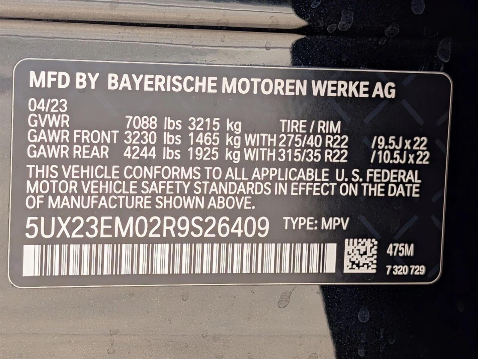 2024 BMW X7 xDrive40i Sports Activity Vehicle