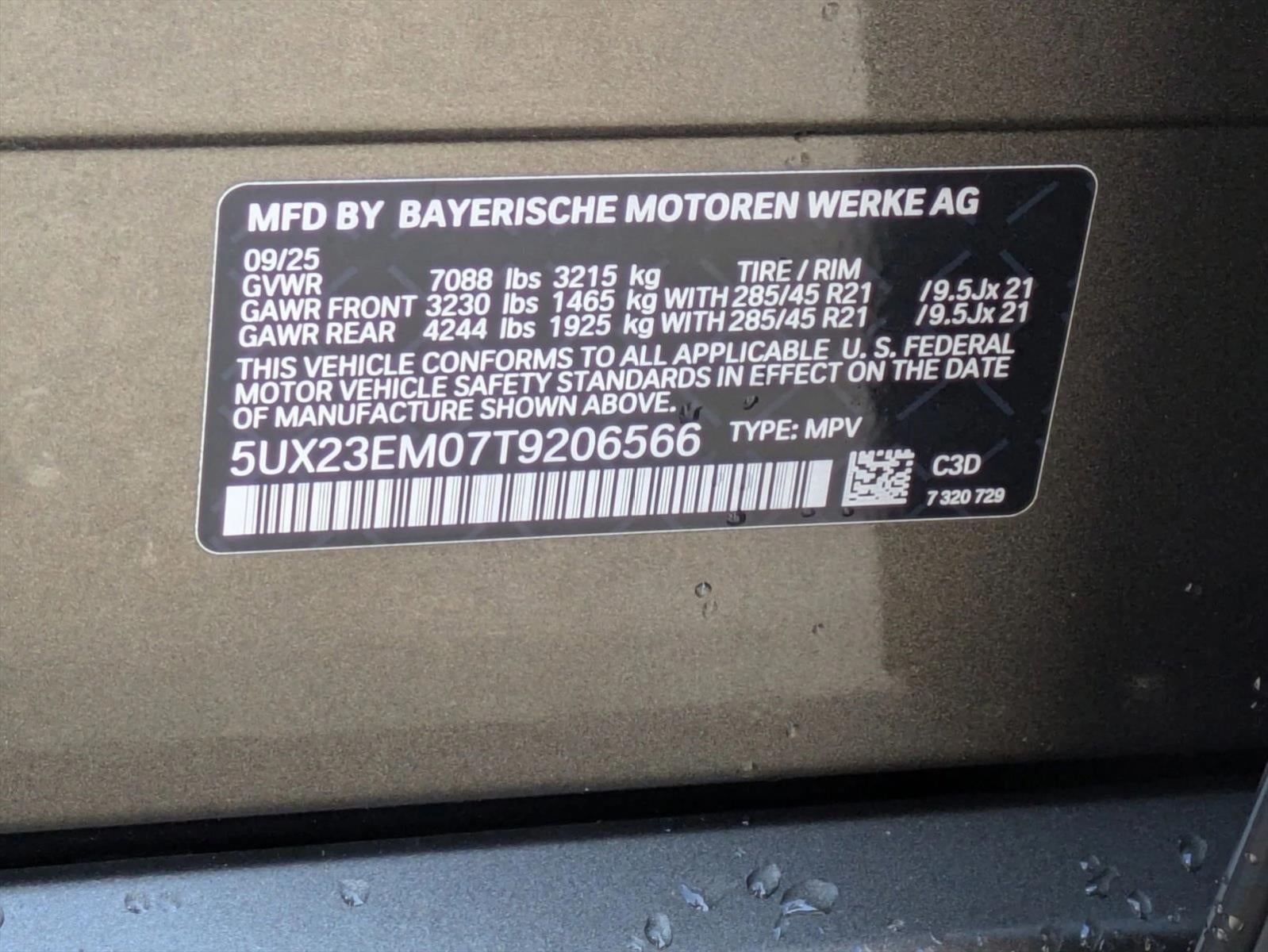 2026 BMW X7 xDrive40i Sports Activity Vehicle