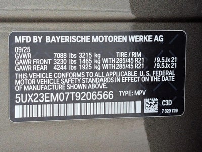 2026 BMW X7 xDrive40i Sports Activity Vehicle