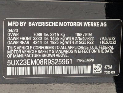 2024 BMW X7 xDrive40i Sports Activity Vehicle