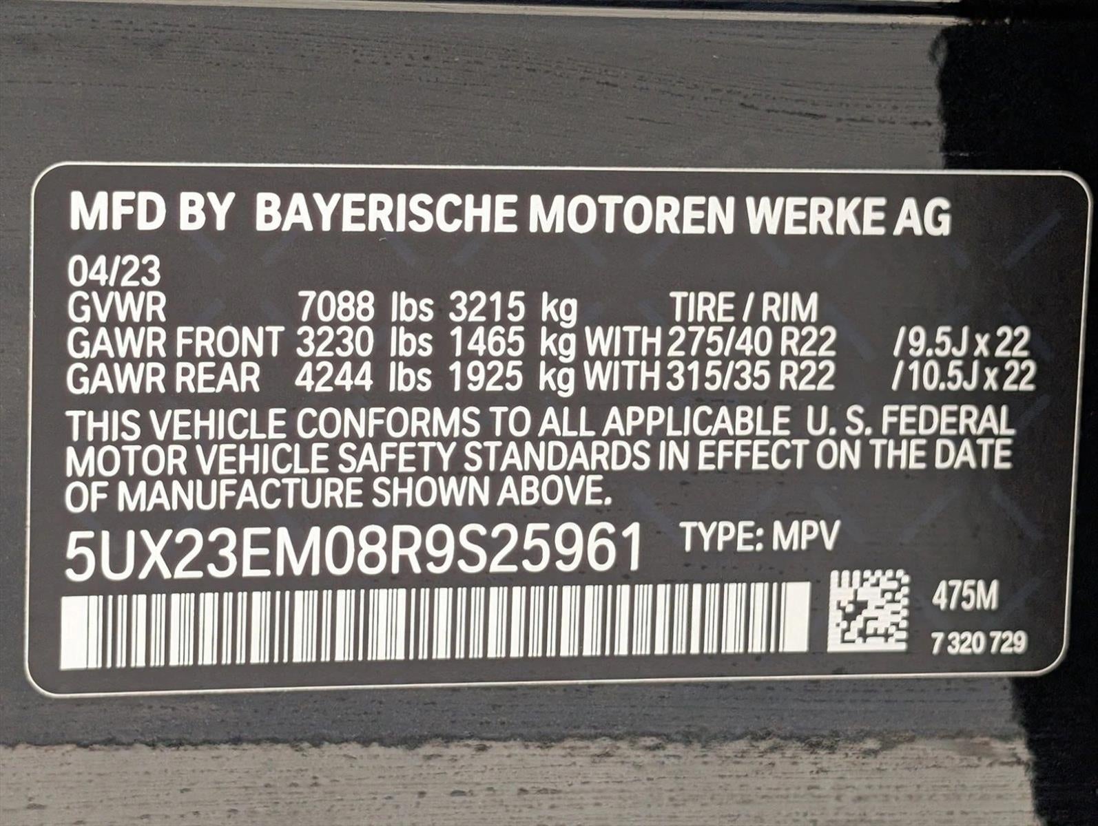 2024 BMW X7 xDrive40i Sports Activity Vehicle