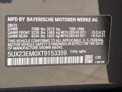2026 BMW X7 xDrive40i Sports Activity Vehicle