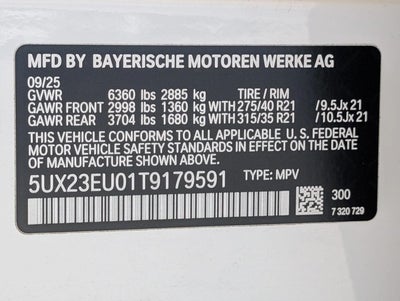 2026 BMW X5 xDrive40i Sports Activity Vehicle