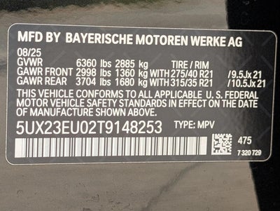 2026 BMW X5 xDrive40i Sports Activity Vehicle