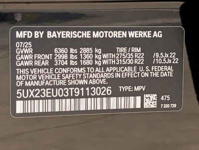 2026 BMW X5 xDrive40i Sports Activity Vehicle