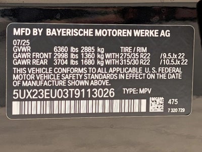 2026 BMW X5 xDrive40i Sports Activity Vehicle