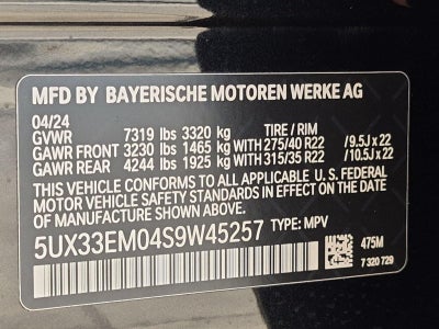 2025 BMW X7 M60i Sports Activity Vehicle