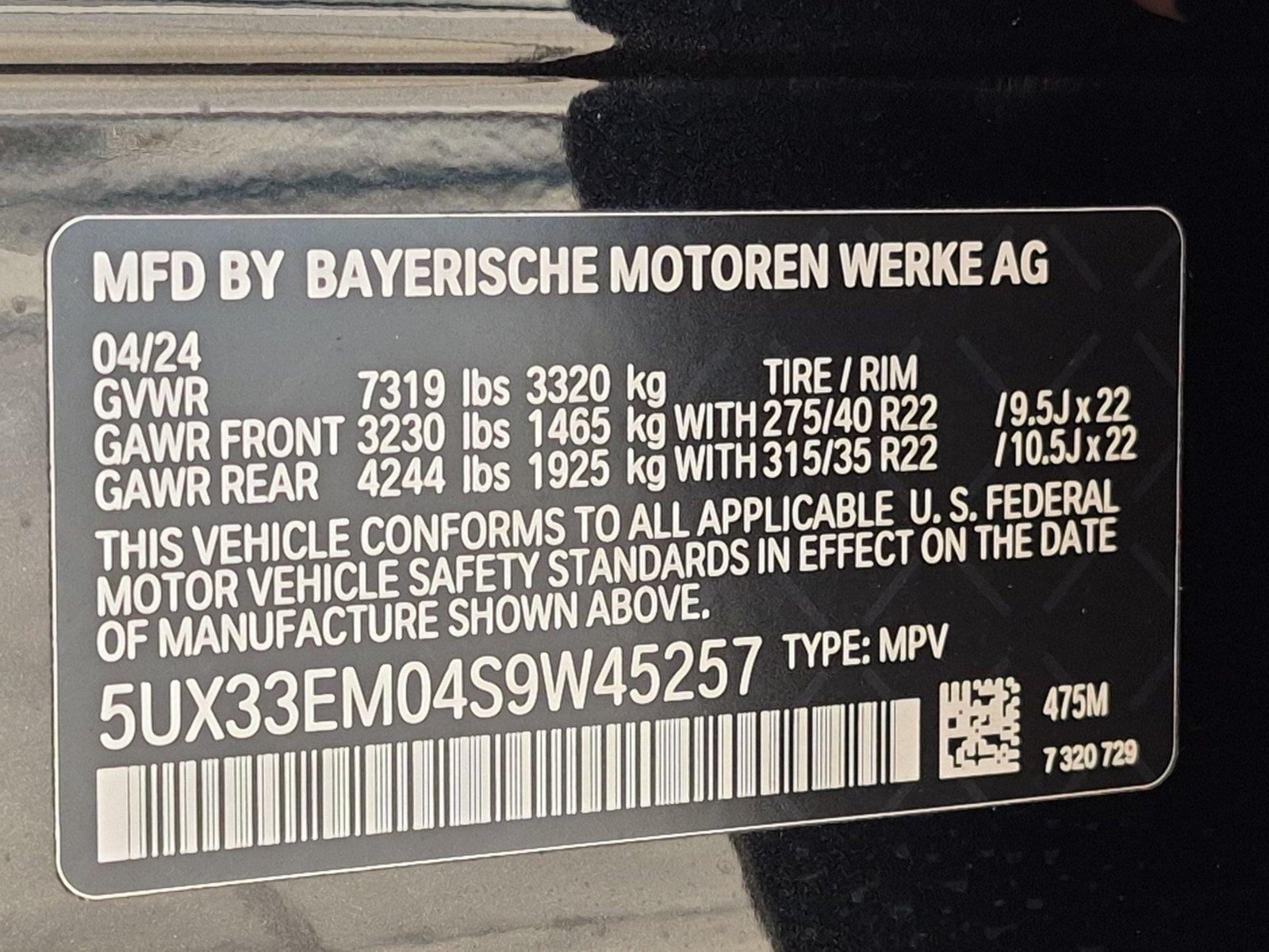 2025 BMW X7 M60i Sports Activity Vehicle