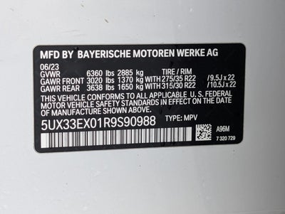 2024 BMW X6 xDrive40i Sports Activity Coupe
