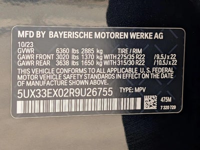 2024 BMW X6 xDrive40i Sports Activity Coupe