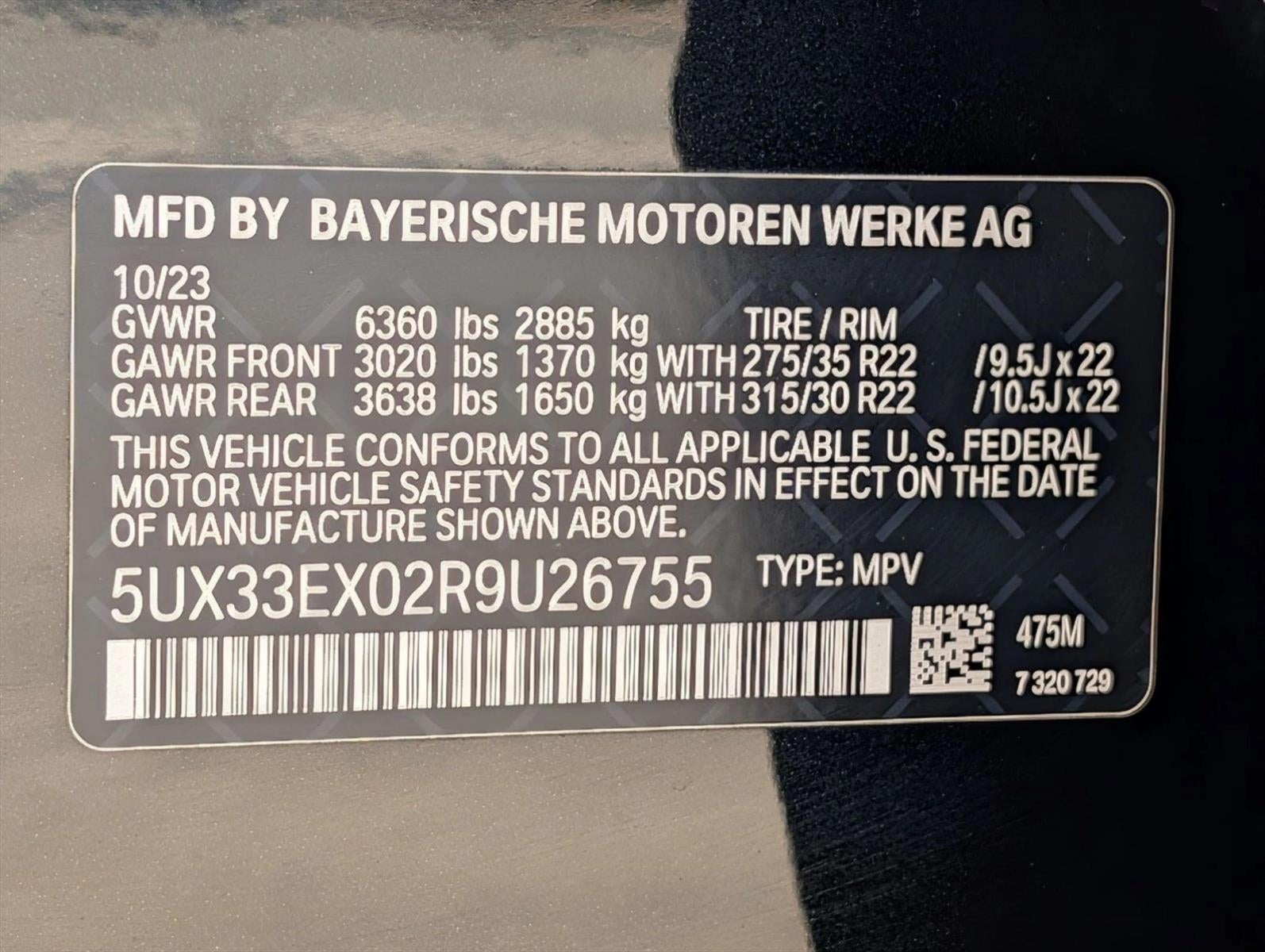 2024 BMW X6 xDrive40i Sports Activity Coupe