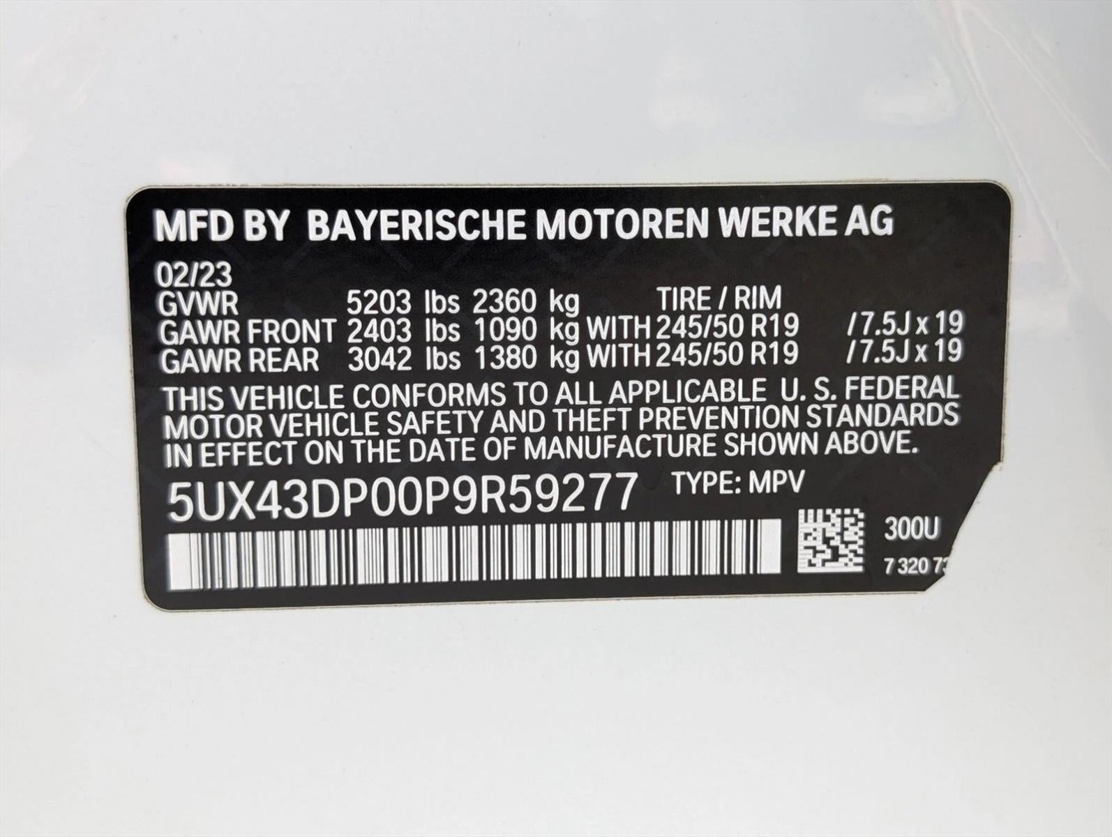 2023 BMW X3 sDrive30i Sports Activity Vehicle