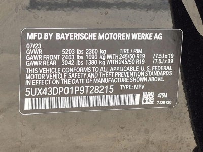 2023 BMW X3 sDrive30i Sports Activity Vehicle