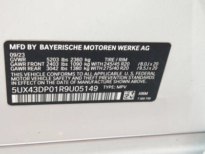 2024 BMW X3 sDrive30i Sports Activity Vehicle