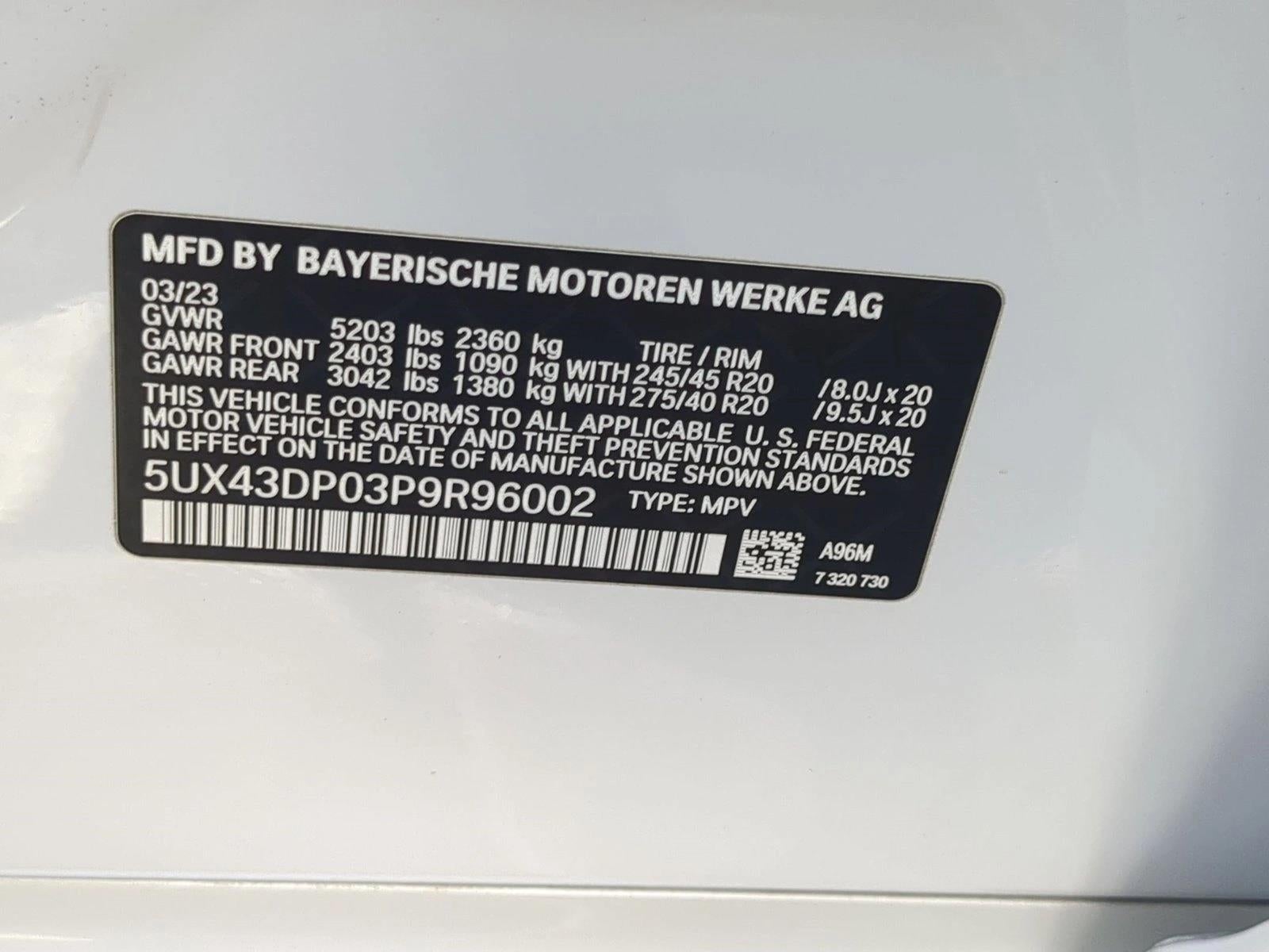 2023 BMW X3 sDrive30i Sports Activity Vehicle