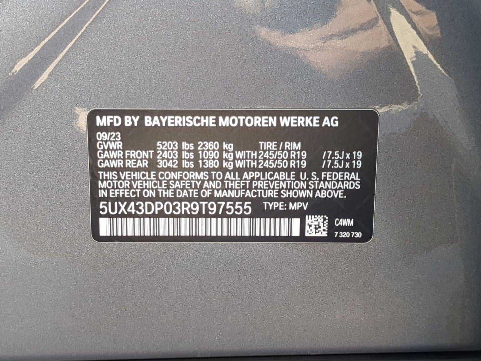 2024 BMW X3 sDrive30i Sports Activity Vehicle