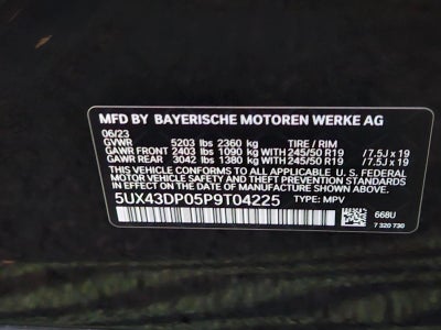 2023 BMW X3 sDrive30i Sports Activity Vehicle