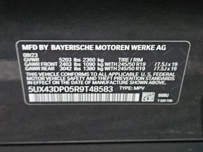 2024 BMW X3 sDrive30i Sports Activity Vehicle