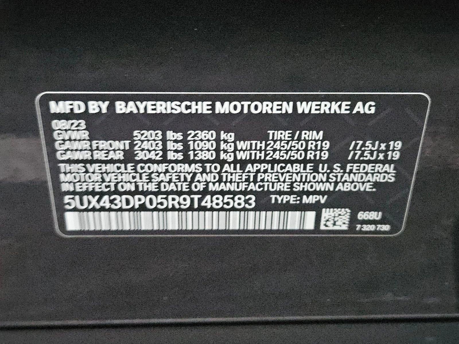 2024 BMW X3 sDrive30i Sports Activity Vehicle