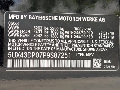 2023 BMW X3 sDrive30i Sports Activity Vehicle