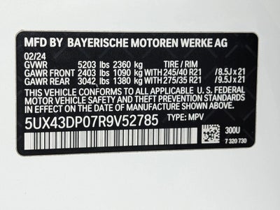 2024 BMW X3 sDrive30i Sports Activity Vehicle