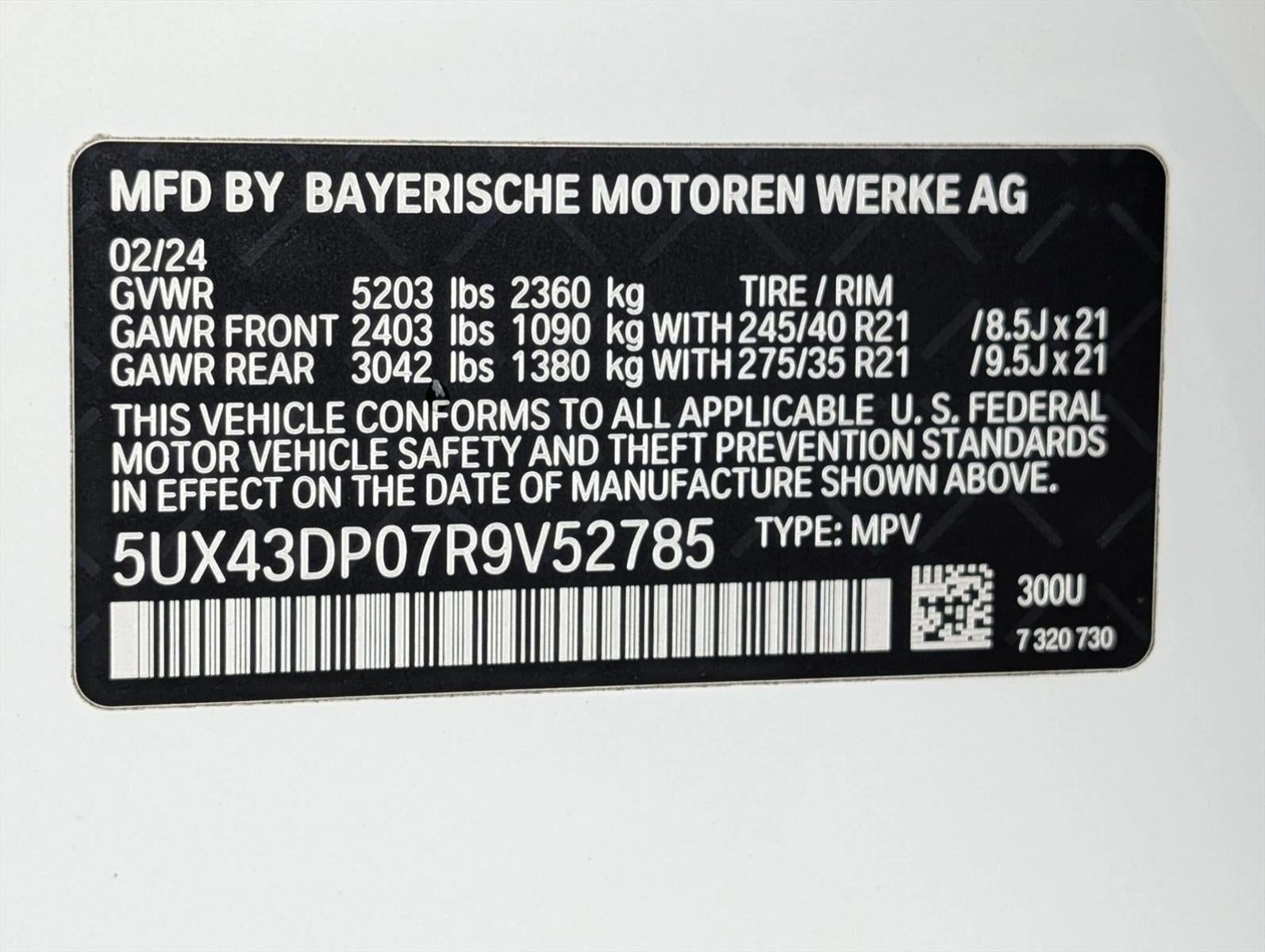 2024 BMW X3 sDrive30i Sports Activity Vehicle