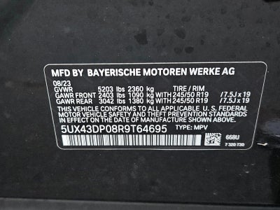 2024 BMW X3 sDrive30i Sports Activity Vehicle