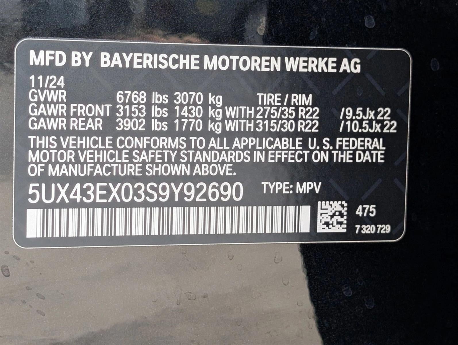 2025 BMW X6 M60i Sports Activity Coupe