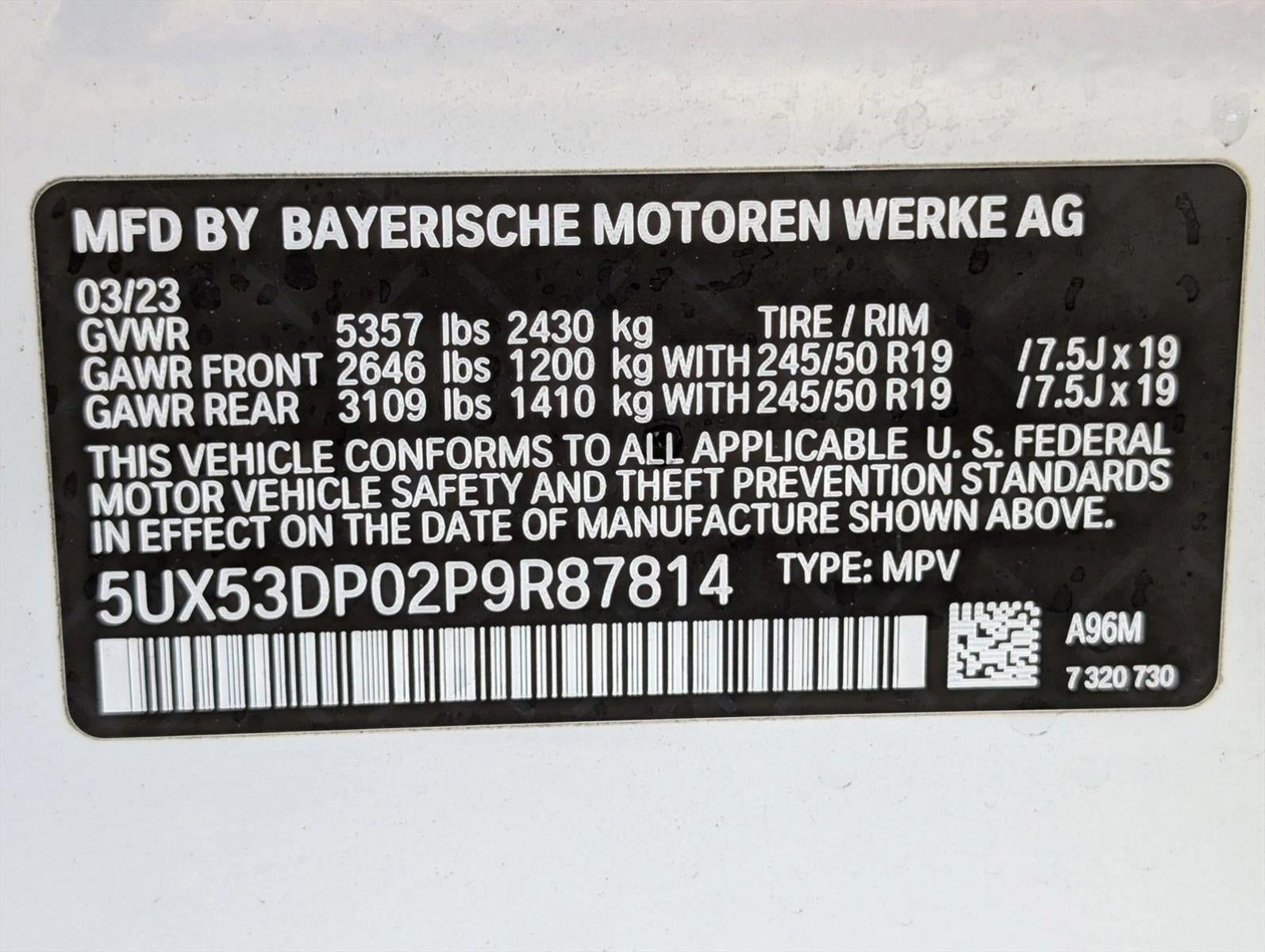 2023 BMW X3 xDrive30i Sports Activity Vehicle