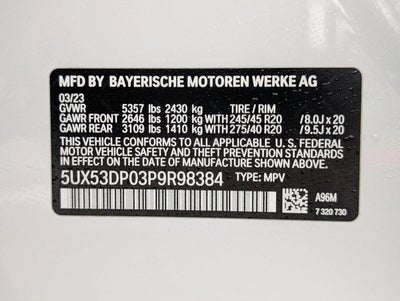 2023 BMW X3 xDrive30i Sports Activity Vehicle