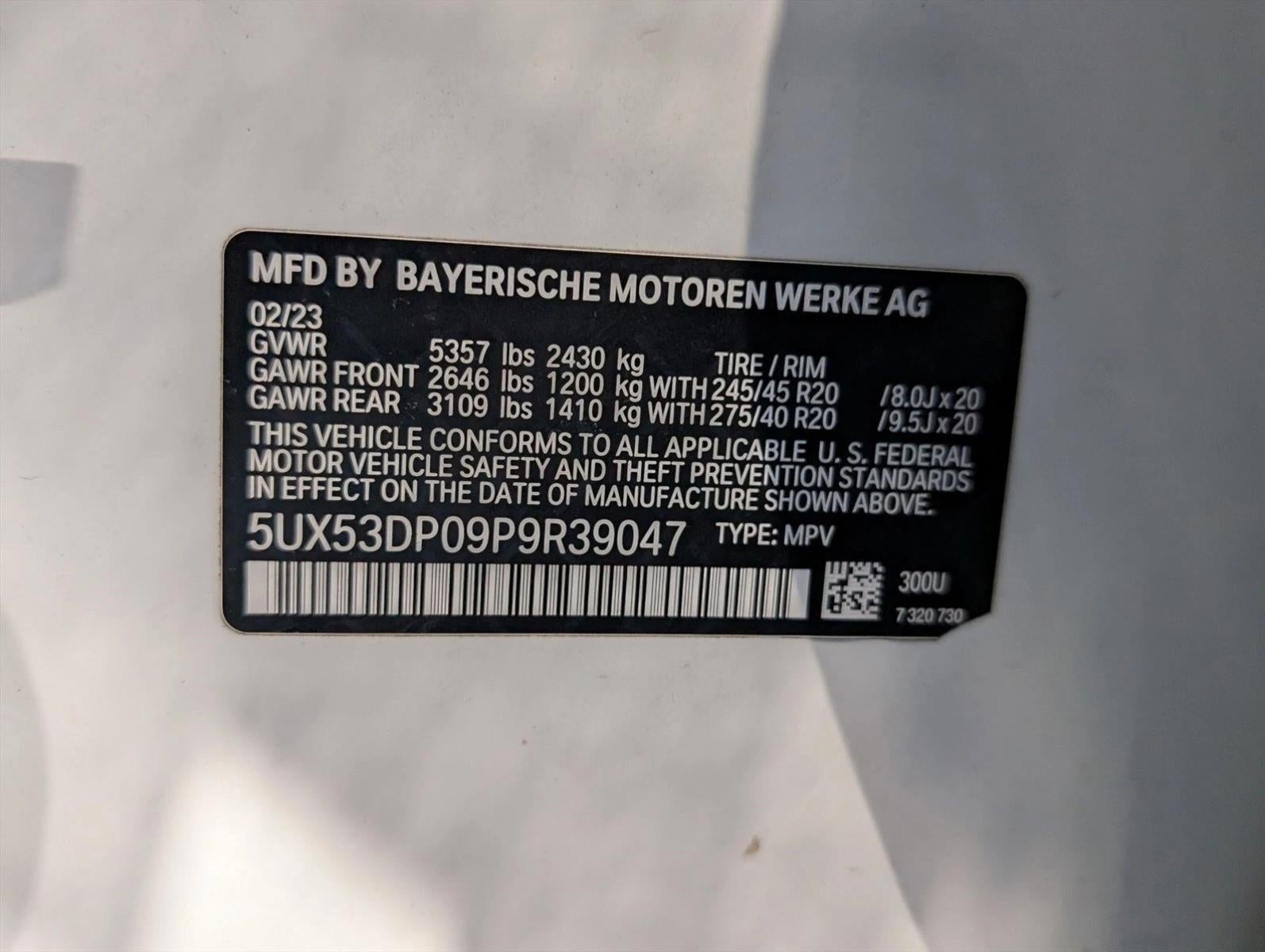 2023 BMW X3 xDrive30i Sports Activity Vehicle