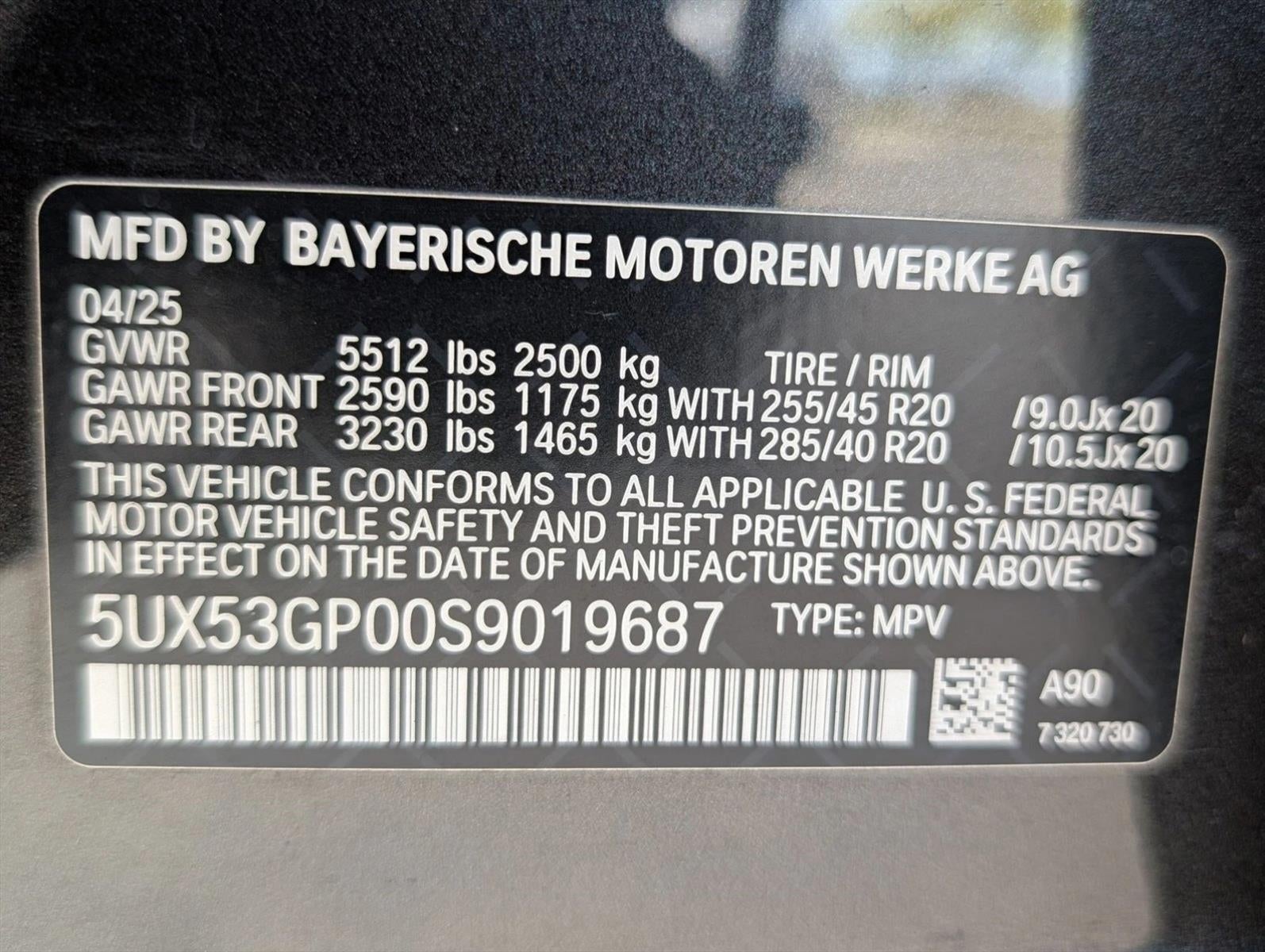 2025 BMW X3 30 xDrive Sports Activity Vehicle