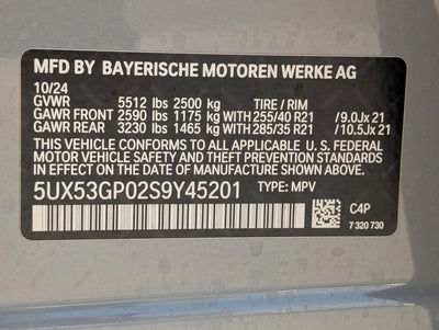 2025 BMW X3 30 xDrive Sports Activity Vehicle