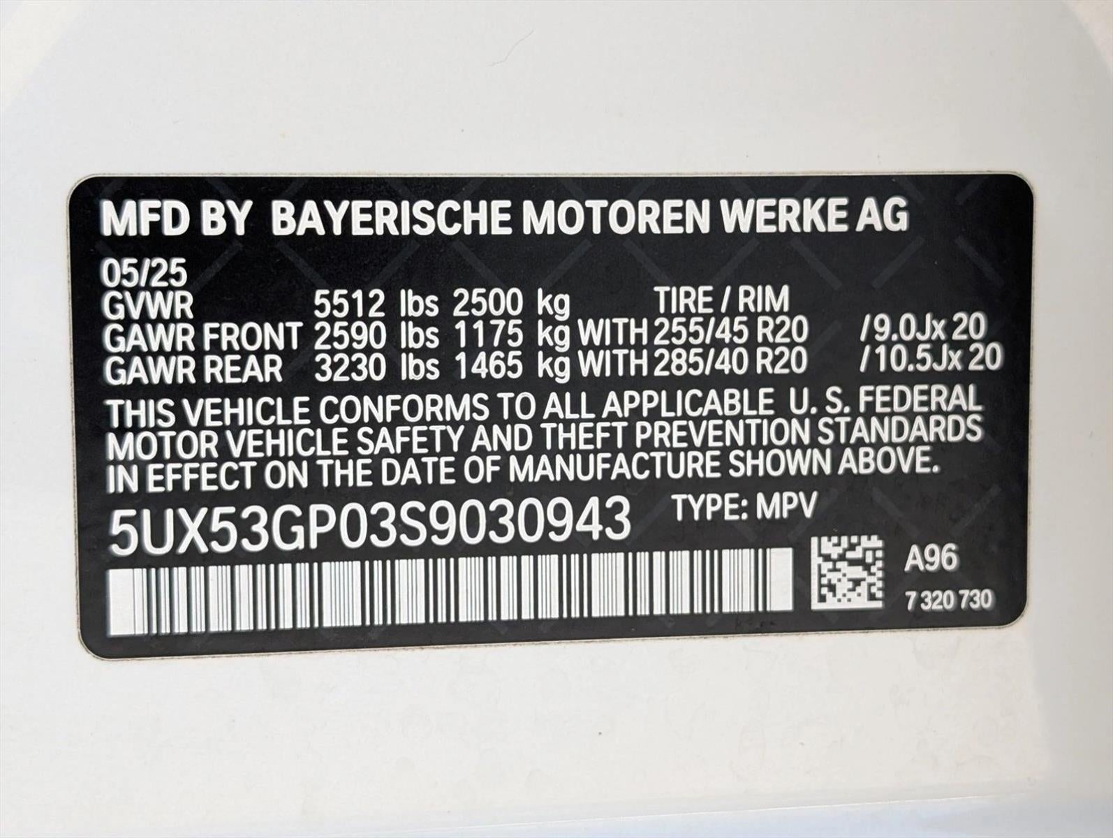 2025 BMW X3 30 xDrive Sports Activity Vehicle